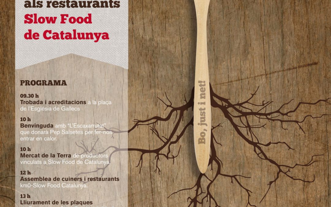 Entrega de plaques Km0 als restaurants de Slow Food de Catalunya