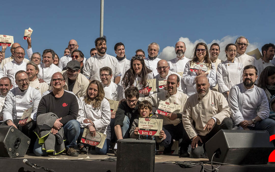 Fotografies 2018 de l’acte d’entrega de plaques als restaurants km0 Slow Food de Catalunya