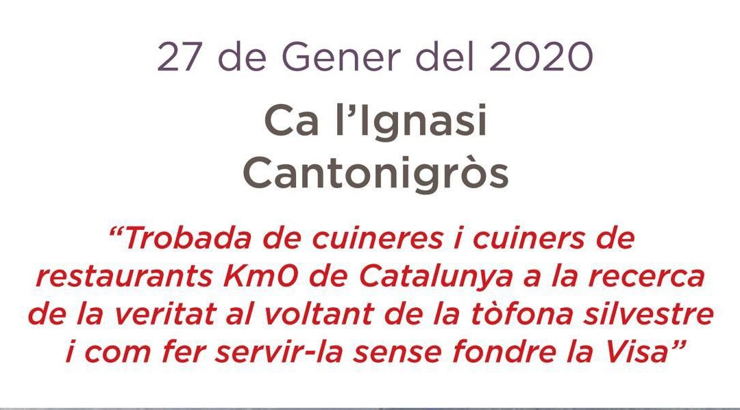 Trobada de cuineres i cuiners de restaurants Km0 de Catalunya 2020